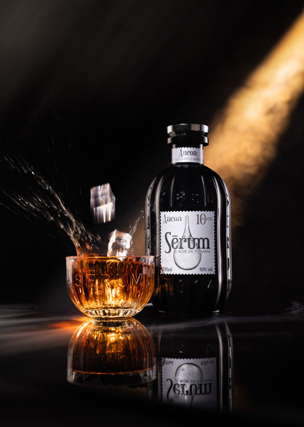 Kreativní produktová fotografie Sérum