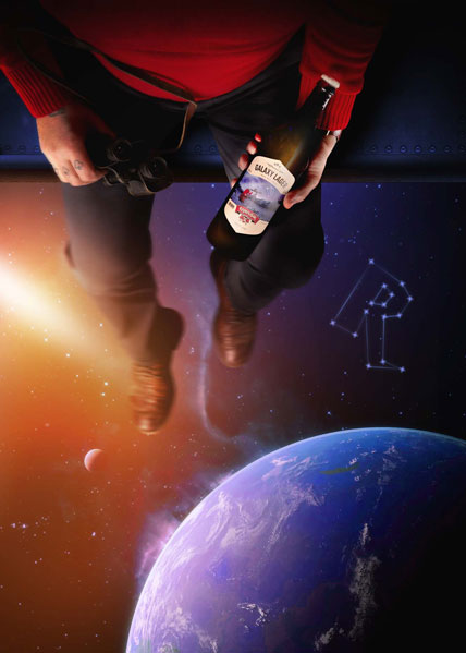 Produktová lifestyle fotografia Galaxy Lager